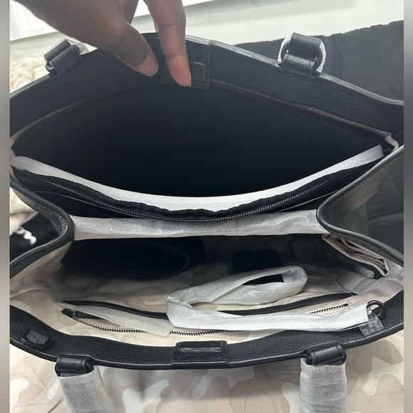 Allyn Leather Tote in color Onyx - Picture 5 of 5